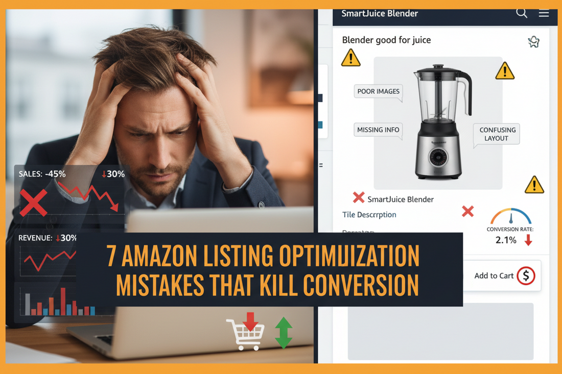 7 Amazon Listing Optimization Mistakes That Kill Conversion